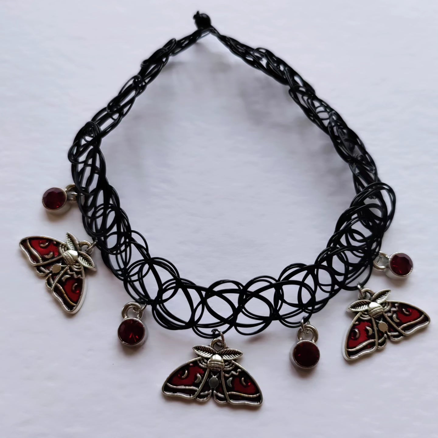 Moth Tattoo Choker