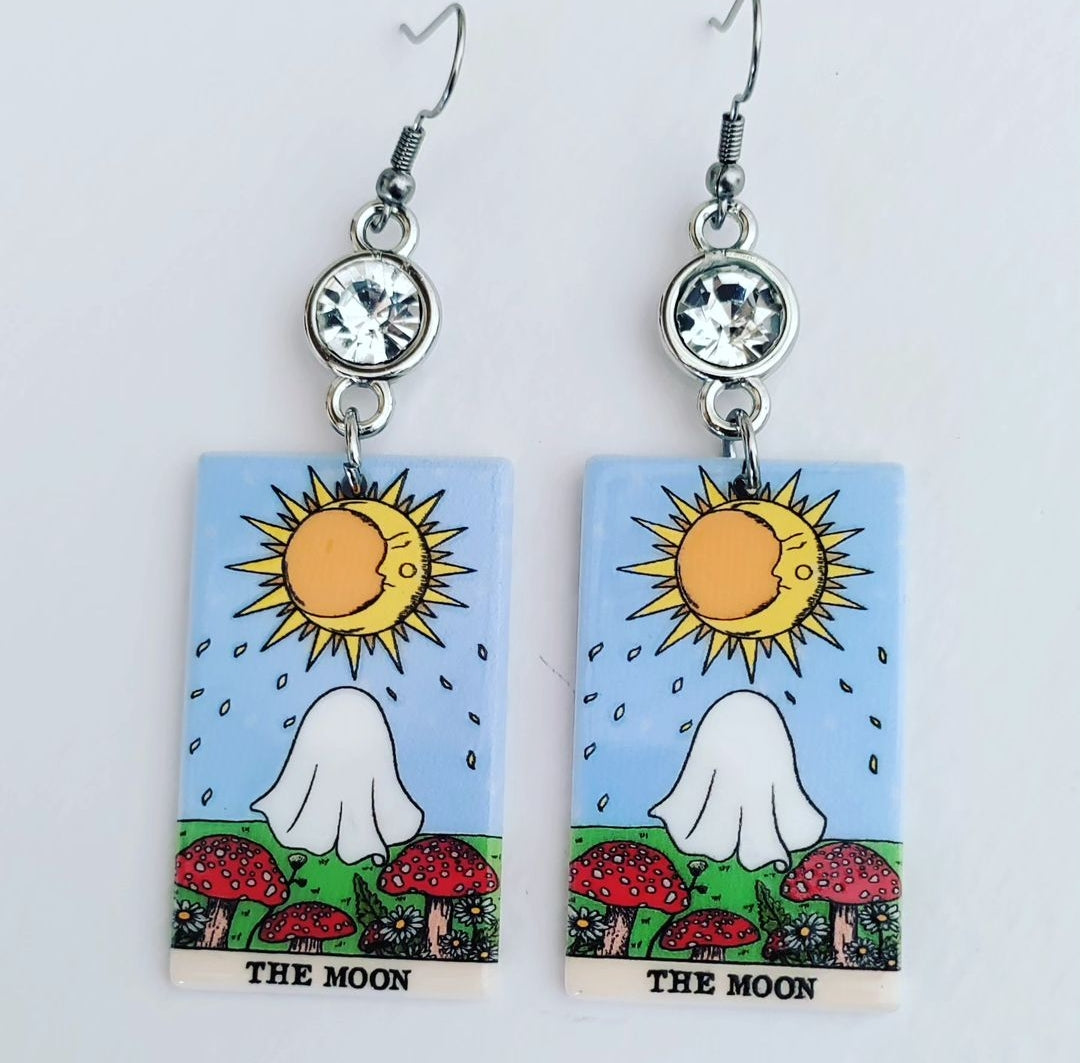 Lil Moon Tarot Earrings