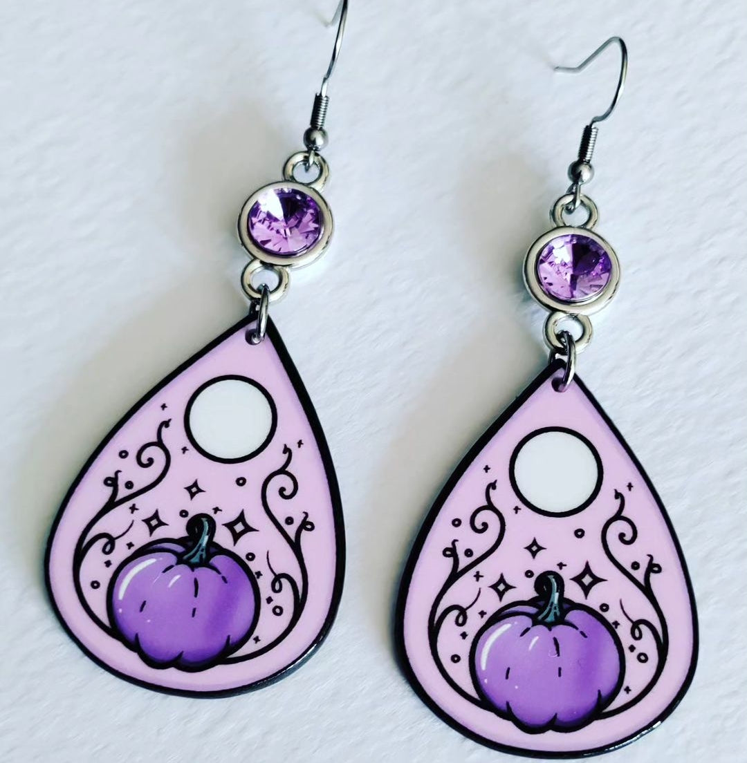 Purple Pumpkin Patch Earrings