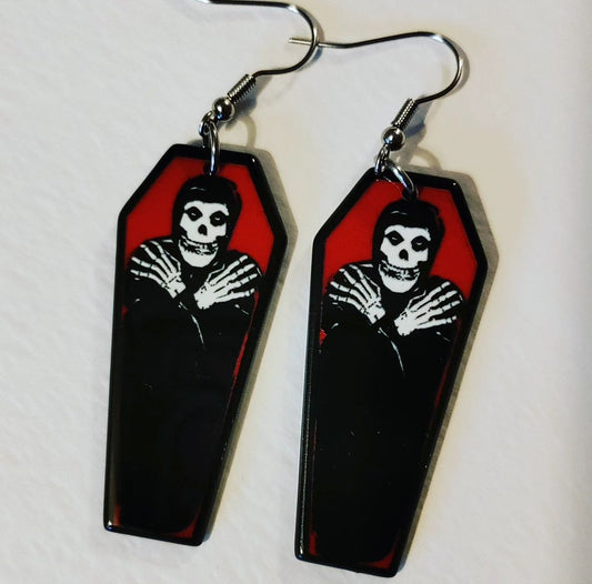 Misfits Coffin Earrings