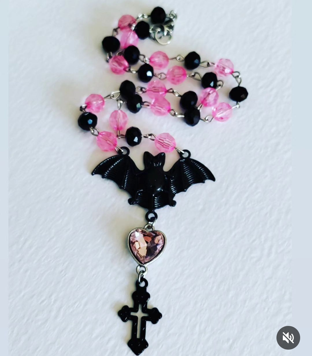 Avrils Gone Goth Bat Necklace