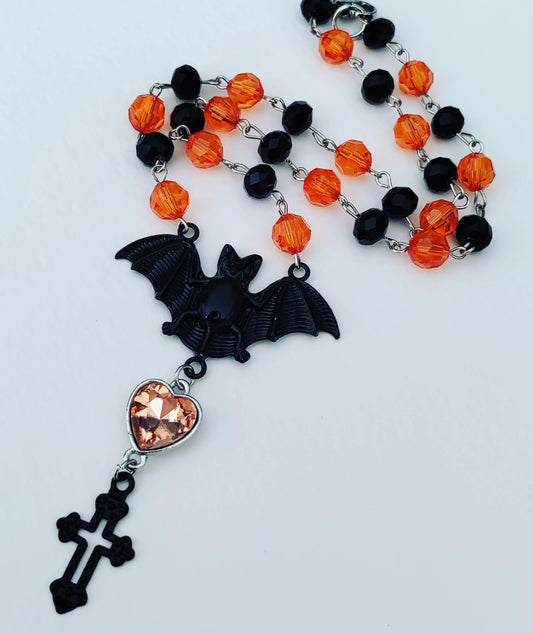 Halloween Black Bat Necklace