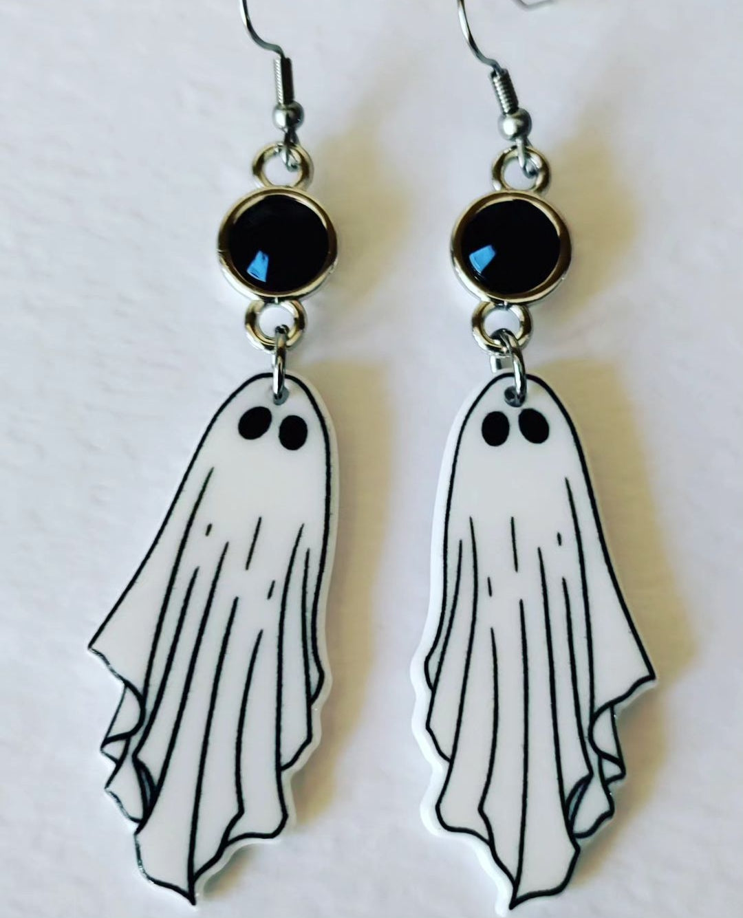 White Ghost Earrings