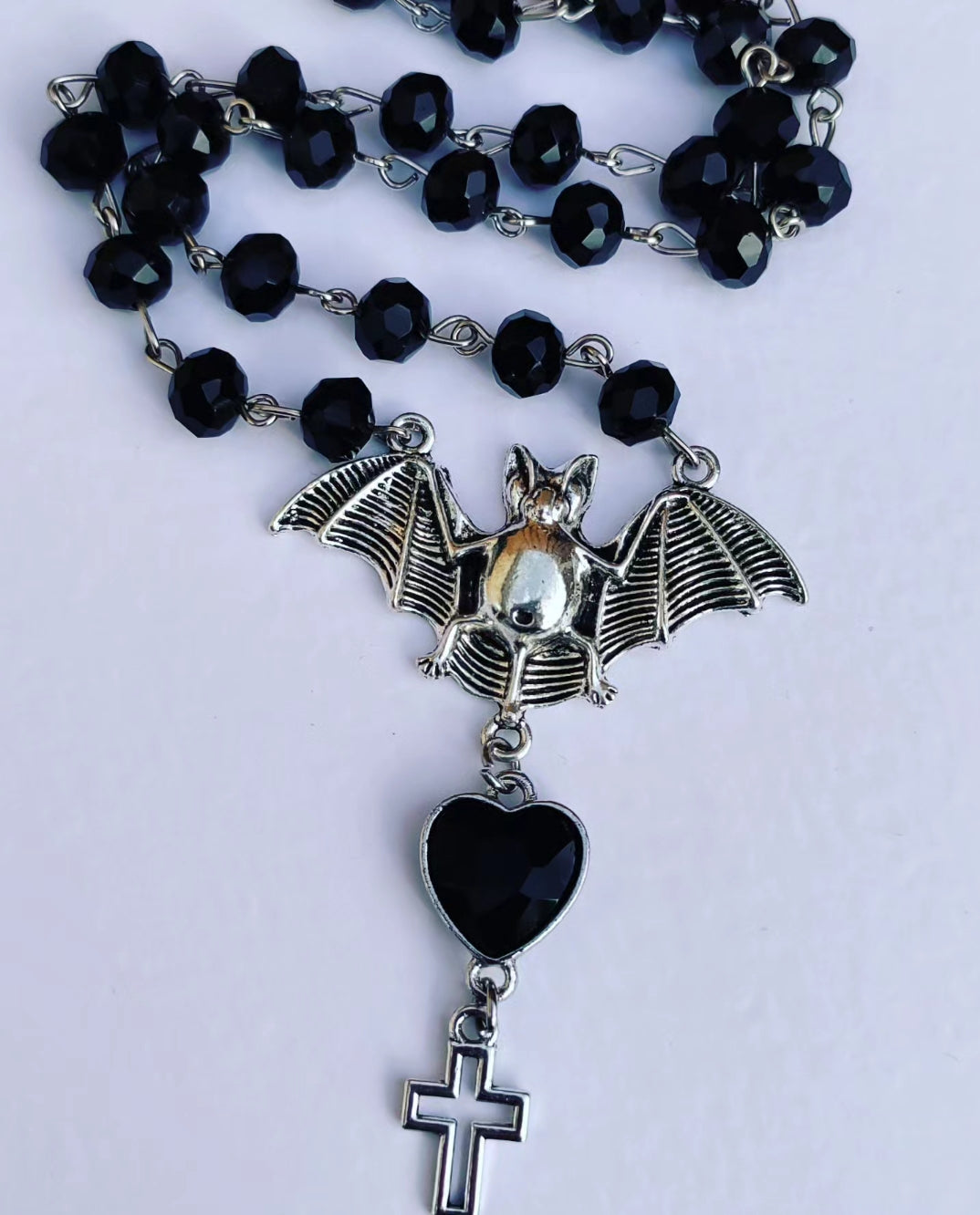 Black Bat Necklace