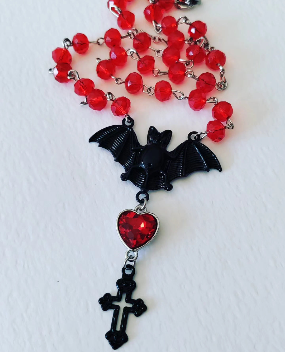 Red Bat necklace