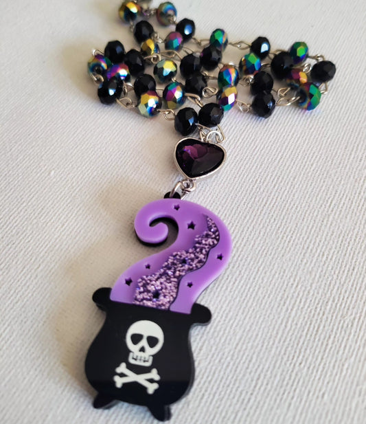 Purple Caldron Necklace