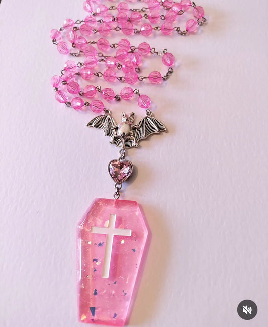 "Britney Prays to Jaysus" Rosery Necklace